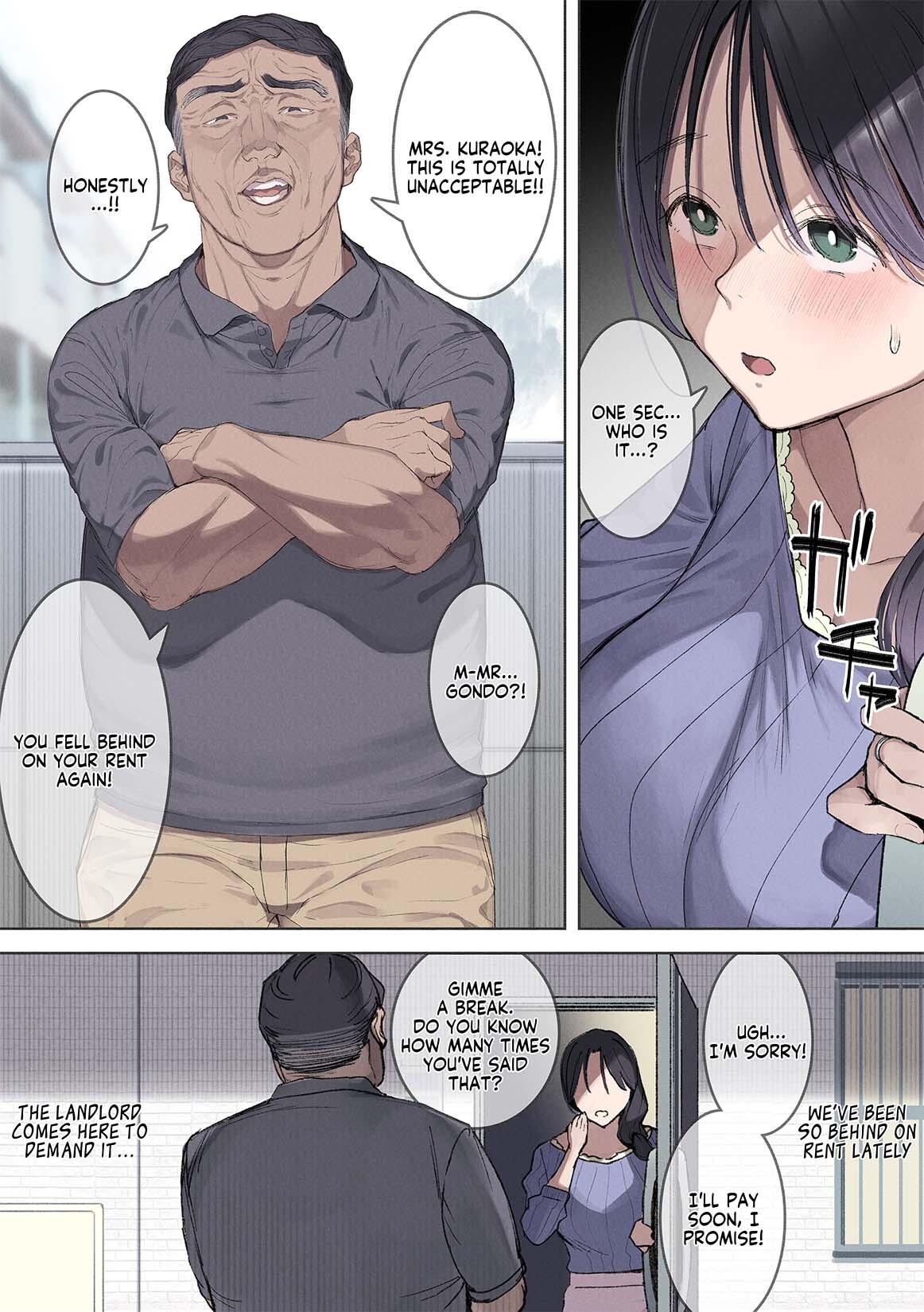 Hentai Manga Comic-I Can't Pay Rent This Month. [Desperate Housewife Chifuyu] I Became My Landlord's Mistress Behind My Husband's Back.-Read-5
